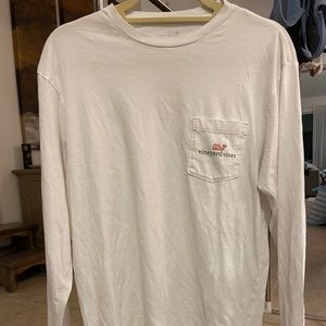 White Vineyard Vines Long Sleeve Tee